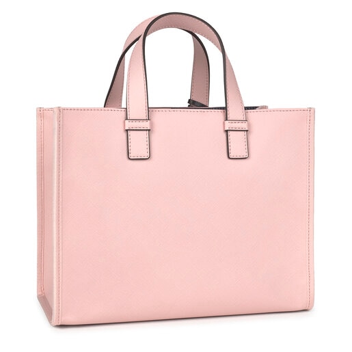 Mittelgroße Shopping-Tasche Amaya Dulzena mehrfarbig in Pink mit Bären