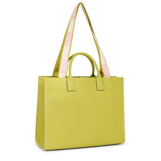 Large lime green TOUS La Rue Amaya Shopping bag