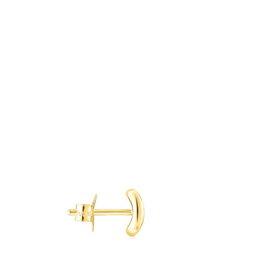 TOUS Hav oval earrings in gold with diamonds