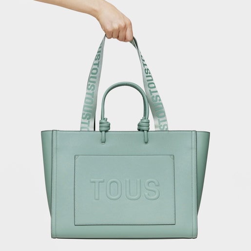 Large stone gray Amaya Shopping bag TOUS La Rue New