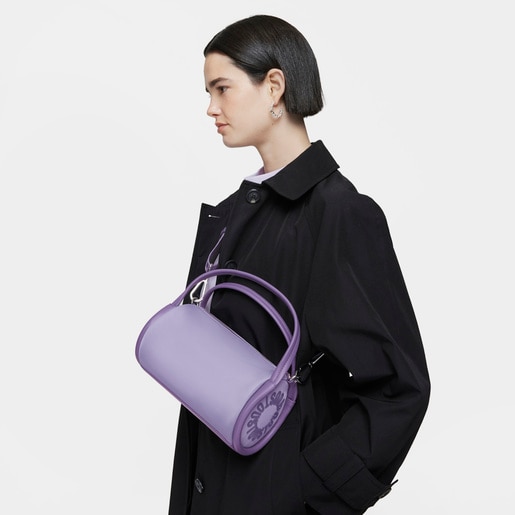 Small dark-lilac-colored Duffel bag TOUS Miranda Soft
