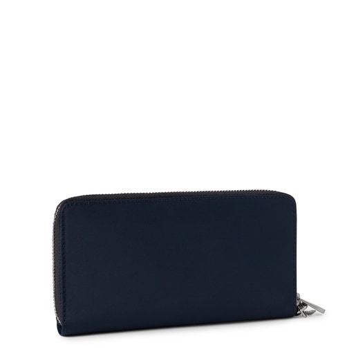 Medium navy blue Empire Soft Chain Wallet
