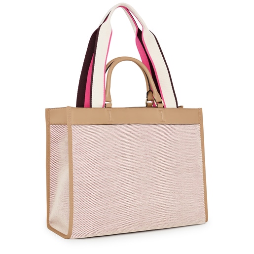 Large pink TOUS Yummy Shopping bag