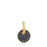 Silver vermeil Luah luna Pendant with sapphires