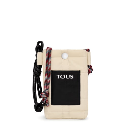 Tous: Bolso bucket beige Empire Soft Mujer