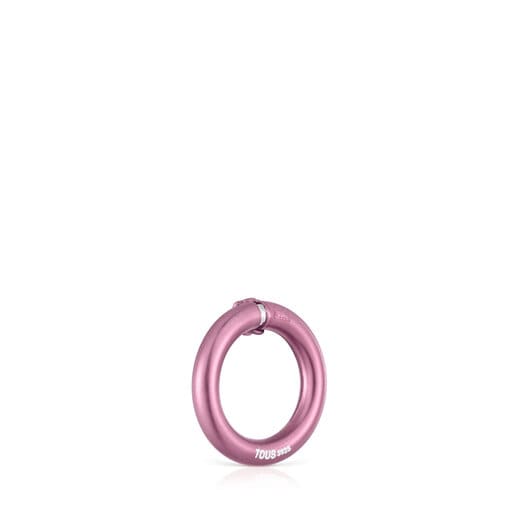 Pendente anello in argento rosa piccolo Hold