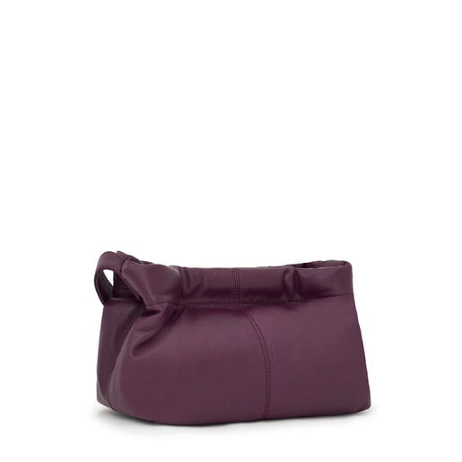 Burgundy-colored leather Crossbody bag TOUS Dolsa