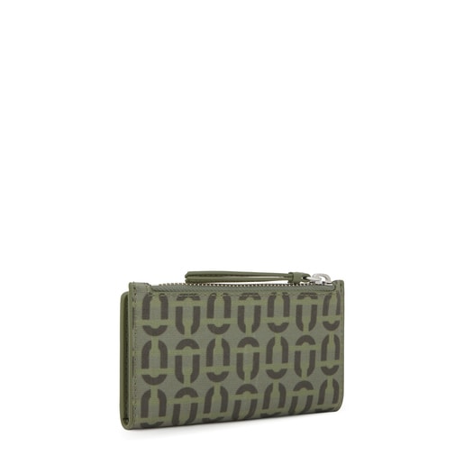 Cartera pequeña caqui TOUS Double Way Manifesto