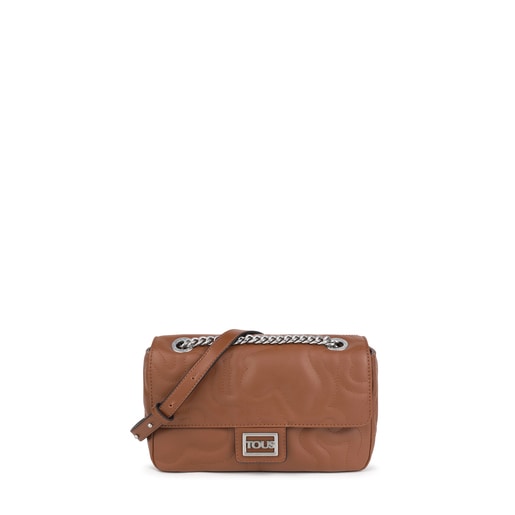 Small brown Kaos Dream Crossbody bag with a flap | TOUS