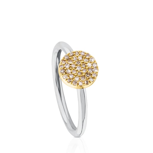 Bague Gem Power en Titane avec Or et Diamants
