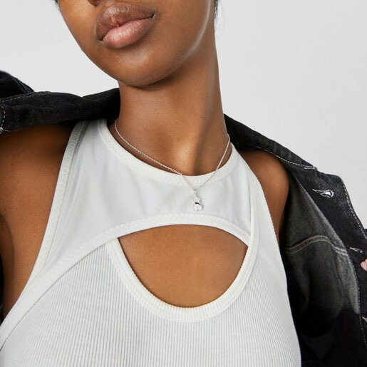 Collar de plata Twist