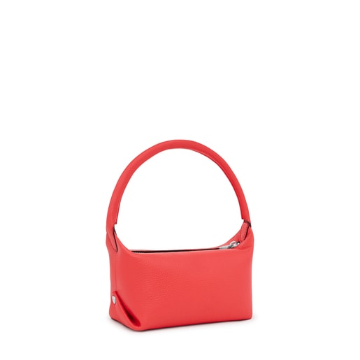 Bolso de hombro de piel coral TOUS Balloon