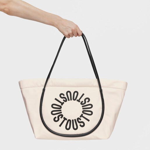 ベージュのラージ・トートバッグ TOUS Miranda