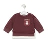 TOUS since 1920 sweatshirt in Casual maroon
