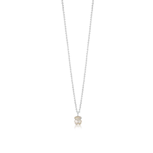 Silver and faceted mother-of-pearl Necklace. 45cm. TOUS Color | TOUS