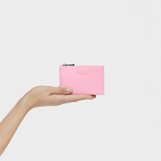 Pinkfarbenes Portemonnaie und Kartenetui New Dorp