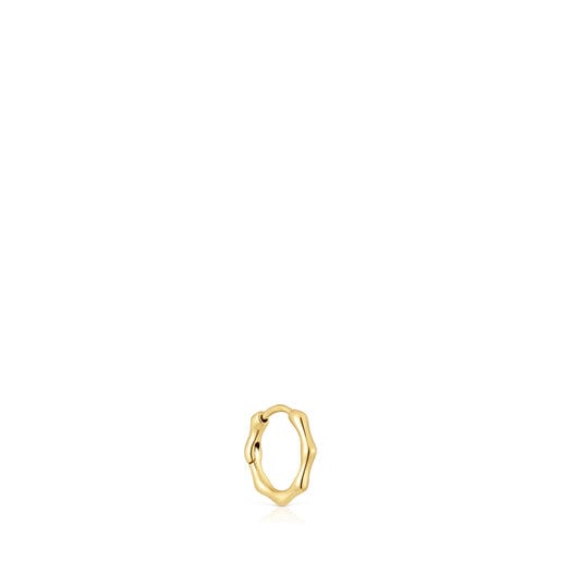 Individual gold hoop Earring with embellishments Basics