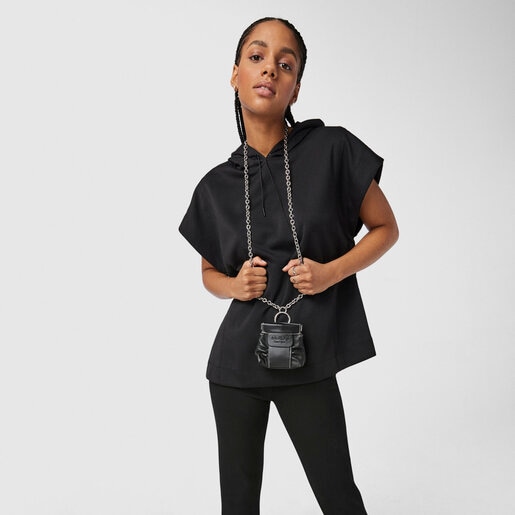 Mini black leather TOUS Empire One-shoulder bag