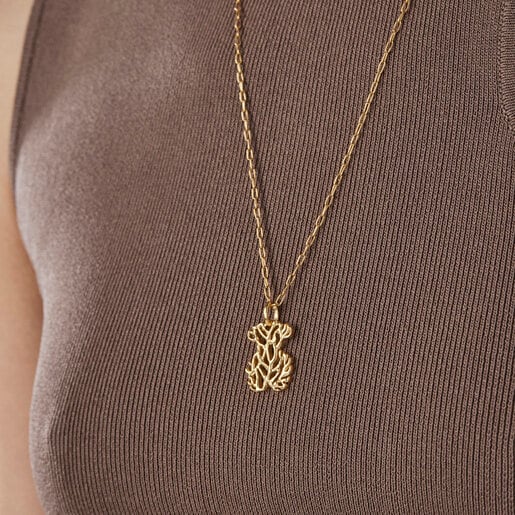 Маленькая подвеска с медвежонком Oceaan из вермеля