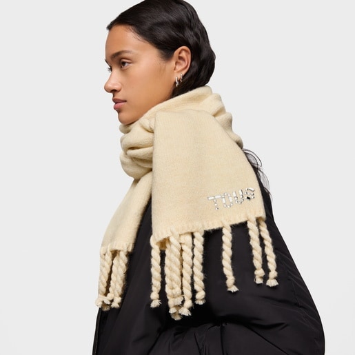 Beige Scarf TOUS Crystal