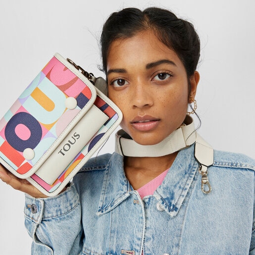 Small beige TOUS Mimic Audree Crossbody Bag