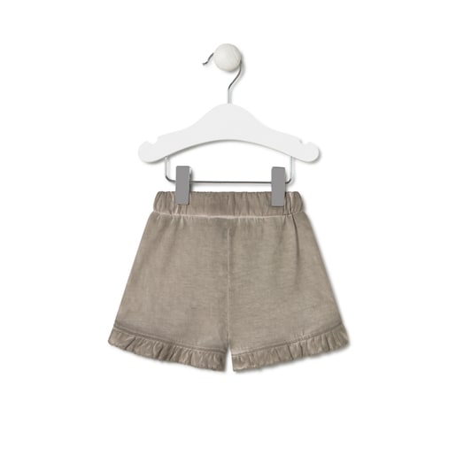 Short de niña tintado Casual beige