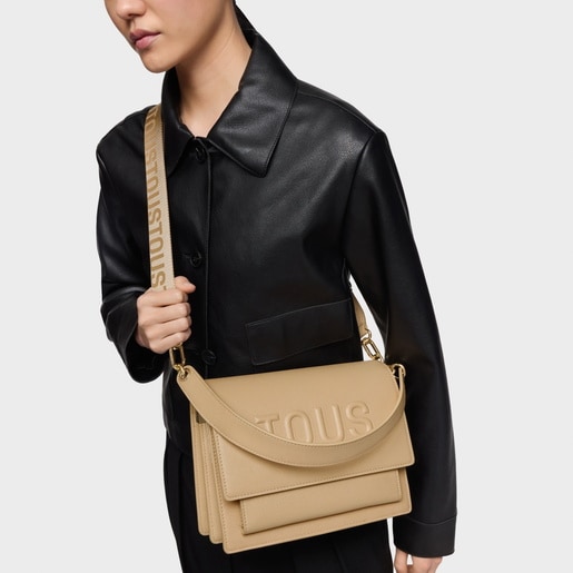 Medium sand-colored Audree Crossbody bag TOUS Brenda