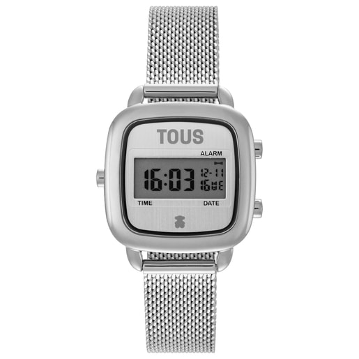 Reloj digital con brazalete de acero D-Logo Mini