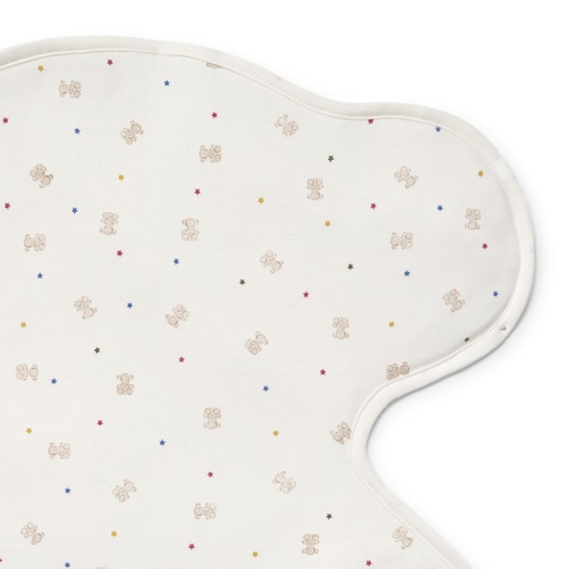 Bear-shaped travel changing mat in Cosmic ecru