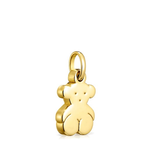 Colgante pequeño oso con baño de oro 18 kt sobre plata Sweet Dolls
