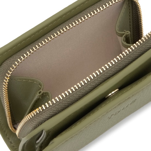 ארנק TOUS Fold בצבע ירוק זית