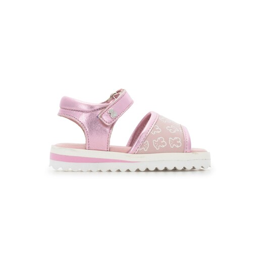 Walk Glam glitter leather sandals in pink