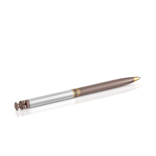 Stylo TOUS Kaos en acier en laque beige