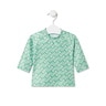 Long-sleeved beach t-shirt in Logo mist