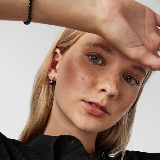 Серьги с луной и звездой Magic Nature с жемчугом и шпинелью