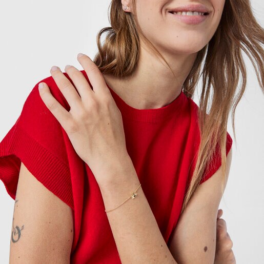 Золотой браслет Fragile Nature с бриллиантом