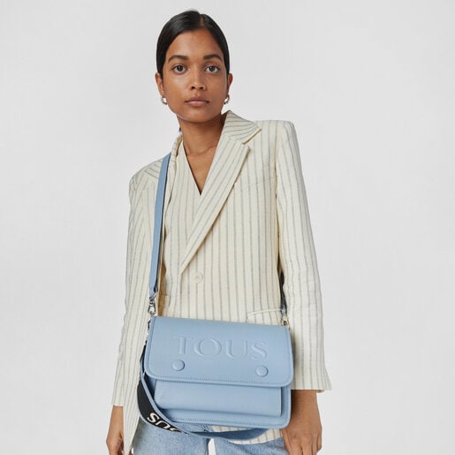 תיק צד TOUS La Rue Audree בגודל בינוני בצבע כחול
