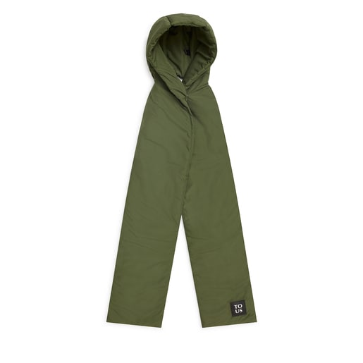 Bufanda con capucha caqui TOUS Balloon Padded