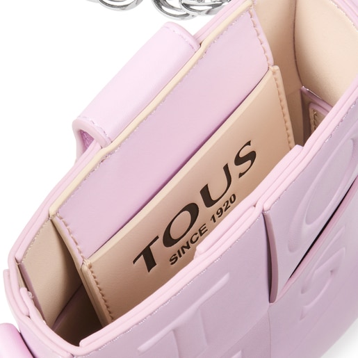 Mini bolso malva y beige TOUS Damas
