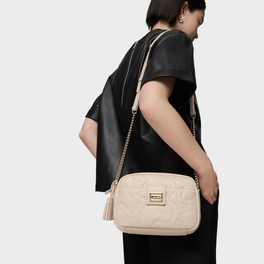 Small beige Kaos Dream Crossbody bag