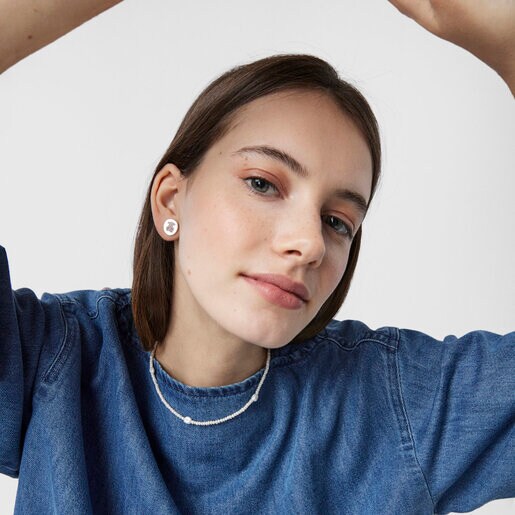 Жемчужное колье Oceaan с серебром