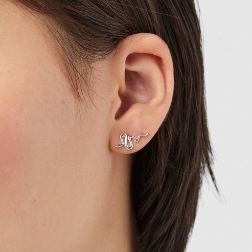 Set of Silver Fragile Nature Earrings
