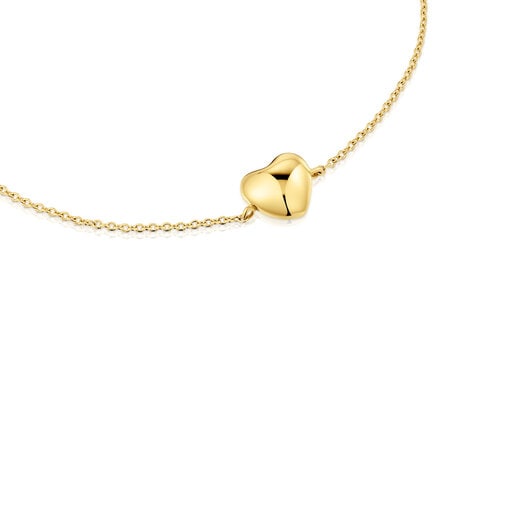 Gold heart Chain bracelet My Other Half