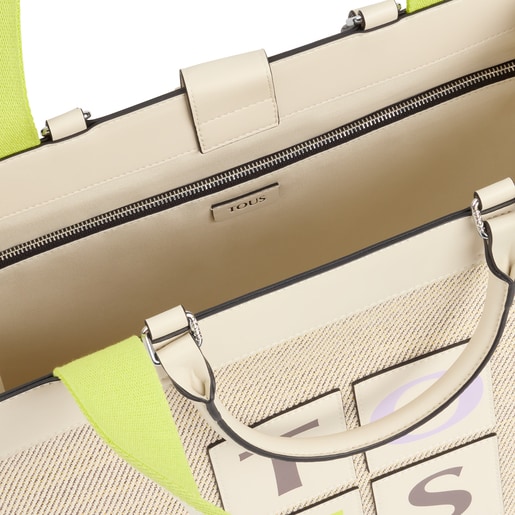 Large beige TOUS Yummy Shopping bag