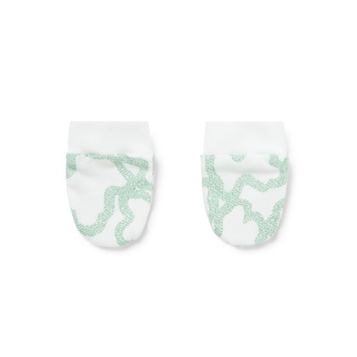 Conjunto de bebé gorro y manoplas Kaos bruma