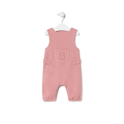 Baby playsuit in Geome pink