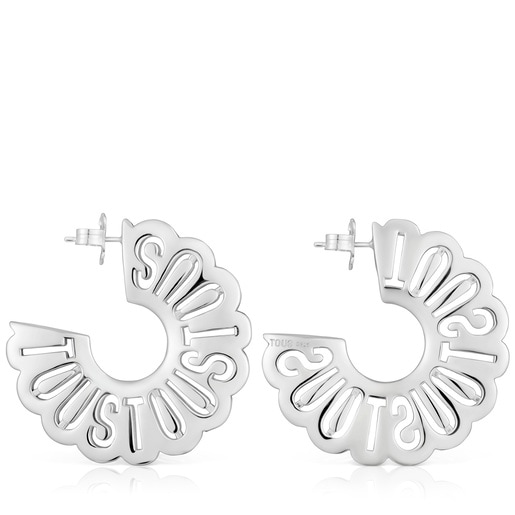 Aretes aro de plata Miranda | TOUS