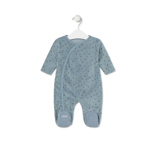 Tous - Baby Playsuit In Mini Sky Blue - Textil