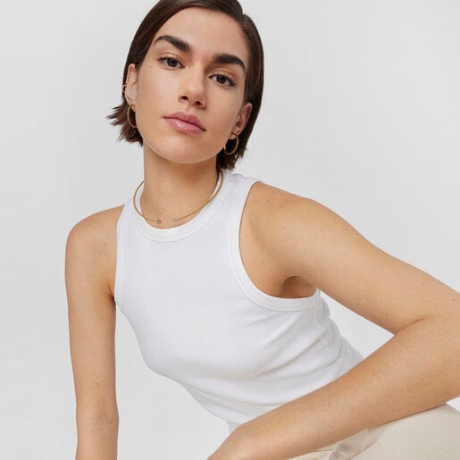 Collar Nocturne con baño de oro 18 kt sobre plata y Diamantes