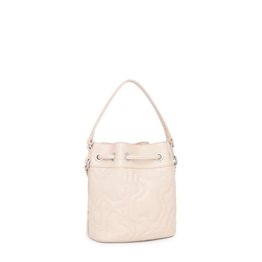 Small beige Kaos Dream Bucket bag
